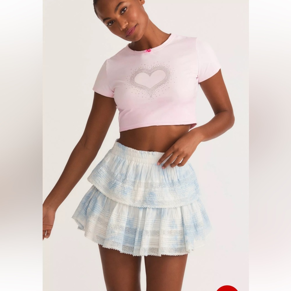 Love Shack Fancy ruffle mini skirt